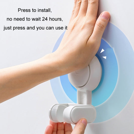 Household Suction Cup Nail-free Universal Shower Head Bracket(White)