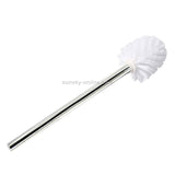 2PCS Stainless Steel Handle Toilet Brush Suit Household Hanger Frame Cleaning Brush