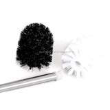 2PCS Stainless Steel Handle Toilet Brush Suit Household Hanger Frame Cleaning Brush