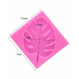 2 PCS DIY Tree Leaf Fondant Mould Chocolate Cake Decorating Mould(Pink)