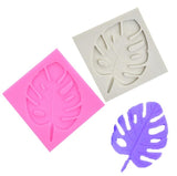2 PCS DIY Tree Leaf Fondant Mould Chocolate Cake Decorating Mould(Pink)