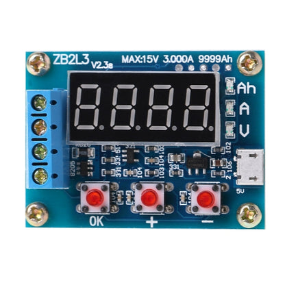 ZB2L3 Battery Capacity Tester 1.2-12V 18650 Li-ion Lithium Lead-acid Battery Capacity Meter Discharge Tester Analyzer, ZB2L3 Battery Capacity Tester