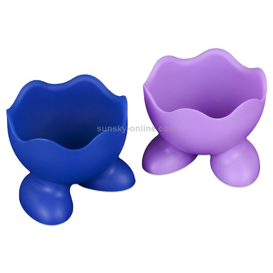 10 PCS Creative Environmentally Friendly Kitchen Gadgets Resistant Silicone Egg Cooker Food Grade Egg Tray Random Color Delivery