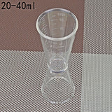 2 PCS Small/Large Measuring Cup Device Double-headed Graduated Milk Tea Scale Cup Measuring Tool,