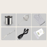 Seed Oil Press Extrator Stainless Steel Commercial Home Automatic Peanut Coconut Sesame Oil Press Machine 40x36.5x16cm, CN Plug