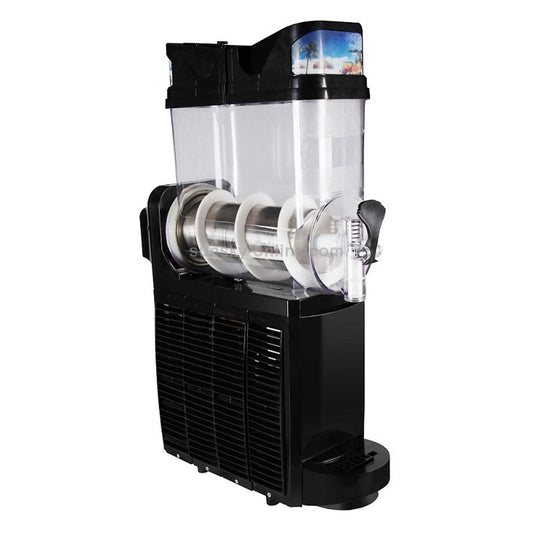Single Cylinder Snow Melting Machine Large Capacity Smoothie Machine Milk Tea Shop Desktop Slush Fruit Juice Machine, Plug Standard:US Plug(Black)