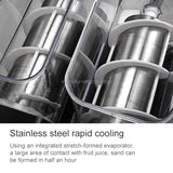 Single Cylinder Snow Melting Machine Large Capacity Smoothie Machine Milk Tea Shop Desktop Slush Fruit Juice Machine, Plug Standard:AU Plug(Black)