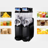 Single Cylinder Snow Melting Machine Large Capacity Smoothie Machine Milk Tea Shop Desktop Slush Fruit Juice Machine, Plug Standard:US Plug(Black)