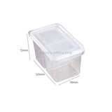 2pcs / Set Kitchen Refrigerator Storage Box Green Onion Ginger Garlic Transparent With Lid Fresh-keeping Box Food Sealed Box