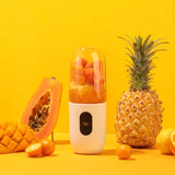 Mingdian Portable USB Rechargeable Juicer Mini Juice Cup(White)