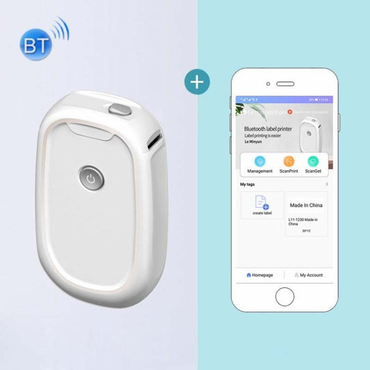 L11 Thermal Label Printer Home Bluetooth Portable Label Machine without Paper, Label Printer