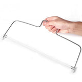 Stainless Steel Adjustable Wire Cake Cutter Slicer Leveler DIY Cake Baking Tools(Doule Wire Cutter)