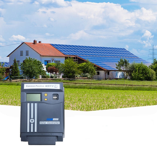 وحدة تحكم بالطاقة الشمسية MPPT 40A 12V/24V بشاشة LCD مع خاصية التعرف التلقائي على النظام خارج الشبكة