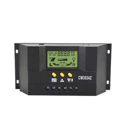 وحدة تحكم شحن الطاقة الشمسية CM3024Z 12 فولت 24 فولت 30 أمبير بشاشة LCD، وحدة تحكم شحن الطاقة الشمسية CM3024Z 30 أمبير