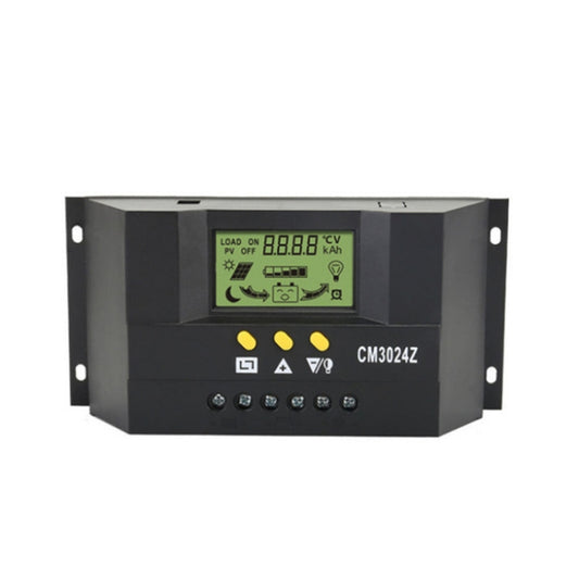 وحدة تحكم شحن الطاقة الشمسية CM3024Z 12 فولت 24 فولت 30 أمبير بشاشة LCD، وحدة تحكم شحن الطاقة الشمسية CM3024Z 30 أمبير