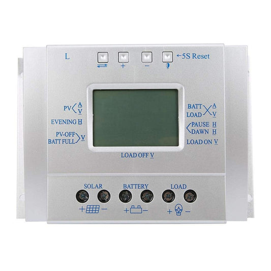 وحدة تحكم الطاقة الشمسية L60 12 فولت/24 فولت 60 أمبير، الجهد، التيار، شاشة LCD، وحدة تحكم شحن الطاقة الشمسية