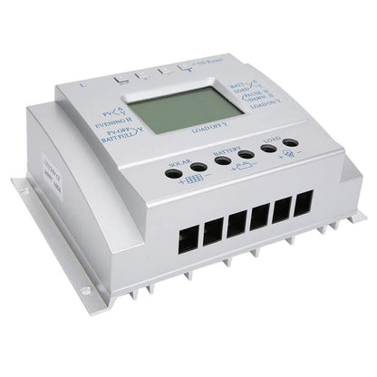 وحدة تحكم الطاقة الشمسية L60 12 فولت/24 فولت 60 أمبير، الجهد، التيار، شاشة LCD، وحدة تحكم شحن الطاقة الشمسية