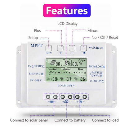وحدة تحكم PWM الشمسية MPPT T40-40A