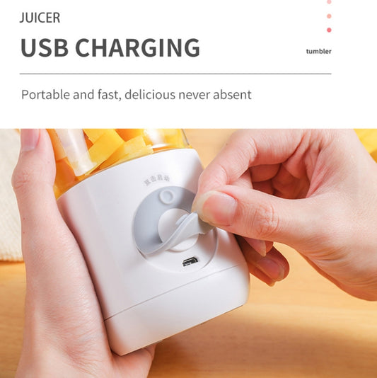 Mini Portable Usb Juice Machine Multi-Function Electric Charging Household Juicer( White)