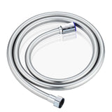 Shower Hose Water Heater Rain Shower Bathroom Stainless Steel Shower PVC Nozzle Hose, Specification: 1.5m Silver  Same-day Shipping on orders before 6PM (GMT+8)