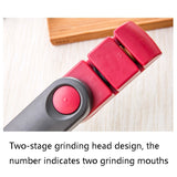 Handle Foldable Ceramic Grinding Stone Grade Carrying Thick Dual Groove Non-Slip Assembly Sharpener