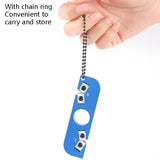 Portable Sharpening Tool Outdoor Ring Double-Head Sharpener Lightweight Mini With Chain Ring