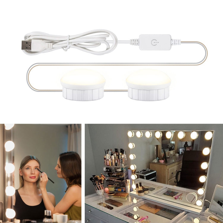 Mirror Front Light Dimmable Makeup Mirror USB Touch Control Light(White Light)