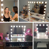 Mirror Front Light Dimmable Makeup Mirror USB Touch Control Light(White Light)