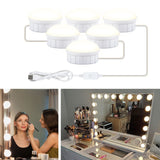 Mirror Front Light Dimmable Makeup Mirror USB Touch Control Light(White Light)
