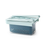 Refrigerator Fresh-Keeping Drain Box Kitchen Transparent Storage Box(Random Color Delivery)