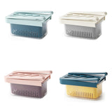 Refrigerator Fresh-Keeping Drain Box Kitchen Transparent Storage Box(Random Color Delivery)