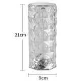 LED Atmosphere Table Lamp USB Charging Touch Bar Night Light, Spec: 3-colors+Stepless Dimming(Transparent)