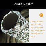 LED Atmosphere Table Lamp USB Charging Touch Bar Night Light, Spec: 3-colors+Stepless Dimming(Transparent)
