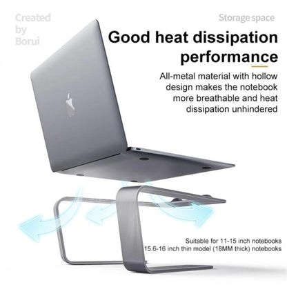 BONERUY P49 Aluminium Alloy Heat-Dissipating Notebook Holder Storage Heightened Holder