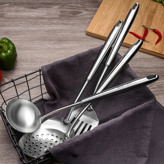 Stainless Steel Kitchen Equipment Thickened Hollow Handle Cooking Tool