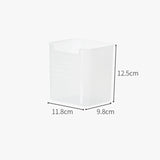3 PCS Refrigerator Side Door Storage Box Food Classification Fresh-keeping Box(Matte Transparent)