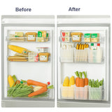 3 PCS Refrigerator Side Door Storage Box Food Classification Fresh-keeping Box(Matte Transparent)