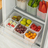 3 PCS Refrigerator Side Door Storage Box Food Classification Fresh-keeping Box(Matte Transparent)