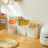 3 PCS Refrigerator Side Door Storage Box Food Classification Fresh-keeping Box(Matte Transparent)