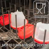 6 PCS/Set Eierkokers Cooker Silicone Non-stick Egg Steamer