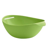 Silicone Cooking Bowl Microwave Oven Foldable Steamed Fish Bowl Salad Bowl(Green)