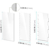 6 In 1 Clear Acrylic Cake Scraper Smoothing Tool Set