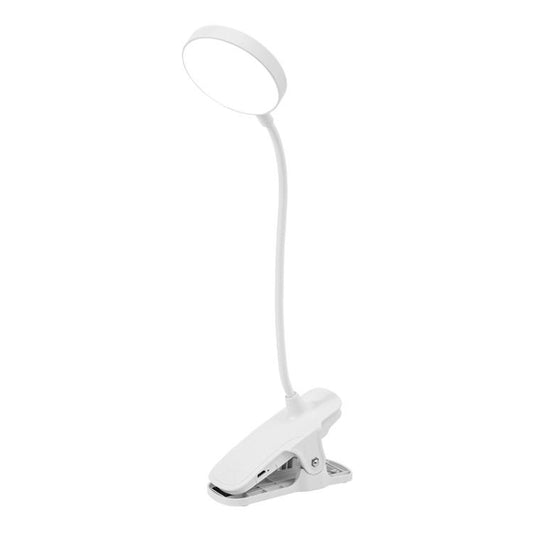 Three-color Temperature Infinite Dimming LED Clip Eye Protection Bedside Lamp(4000XH/Dual-purpose + Cable)
