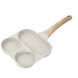 Four Hole Maifan Stone Non-stick Pan Egg Burger Frying Pan Universal Induction Cooker