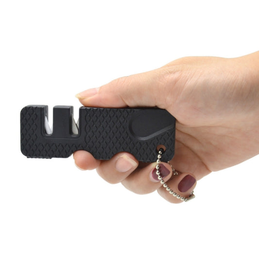 4 PCS Outdoor Knife Sharpener Speeder Mini Knife Sharpener(Black)