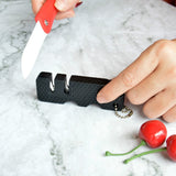 4 PCS Outdoor Knife Sharpener Speeder Mini Knife Sharpener(Black)