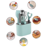 Stainless Steel Peeler Kitchen Gadgets Set With Storage Holder