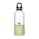 Bingo Mini Portable Juicer Home 6 Knife Head Charging Electric Juice Cup(Macaron Green)