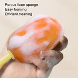 Long Handle Household Multifunctional Cup Washing Brush Carrot Shape 3 In 1 Cleaning Brush