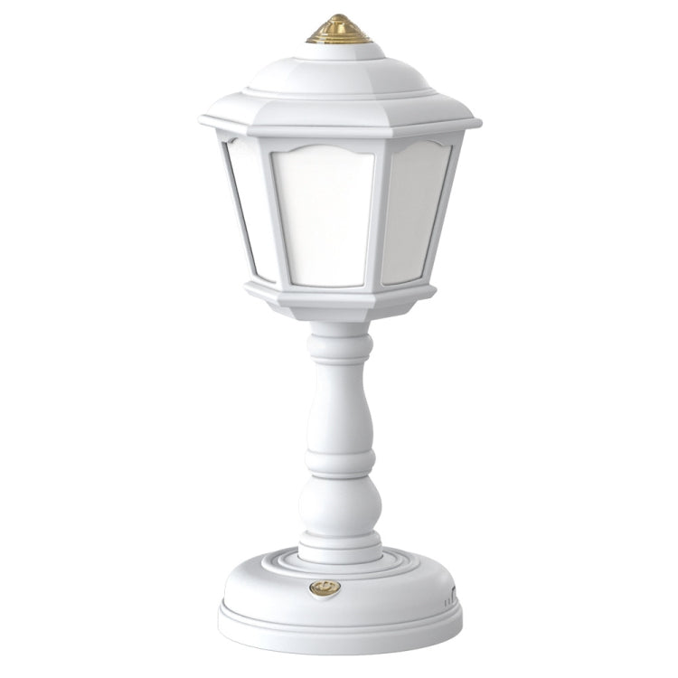 GIVELONG Retro Table Lamp USB Charging Small Night Light, Style: 322-6 White